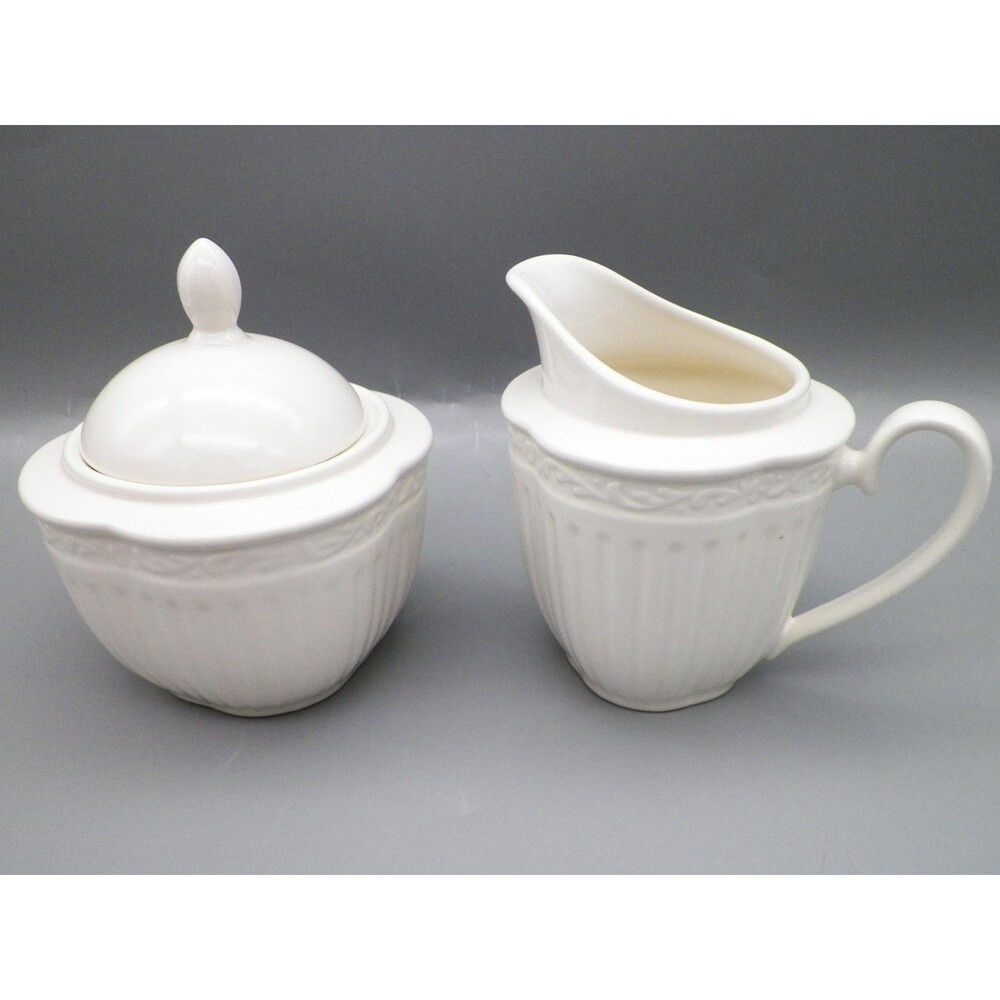 Mikasa Italian Countryside Creamer and Lidded Sugar Bowl Set